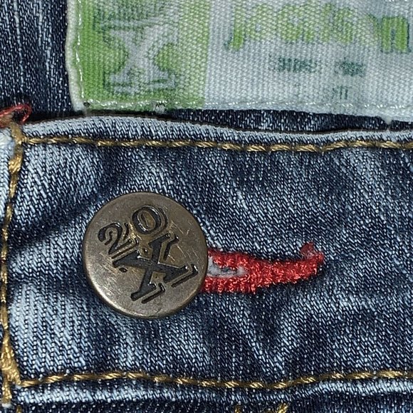 VF Jeanswear 20X Denim Blue Jean Size 9/10 x 32 Horse/Horseshoe On Back Pocket - Picture 10 of 15